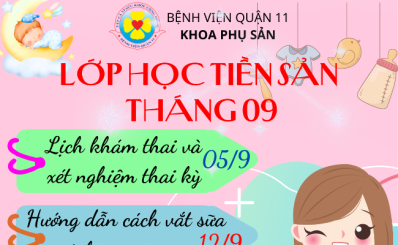 Lớp học tiền sản tháng 9 năm 2024